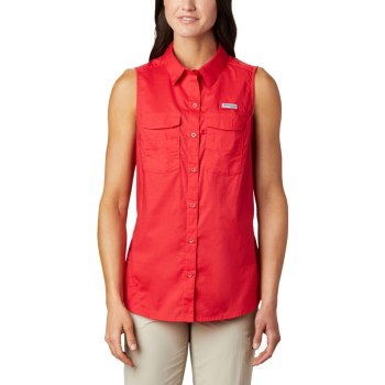 Columbia PFG Bonehead Stretch Sleeveless, PFG Fishing Rojos Para Mujer | 609523-IVQ